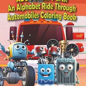 ABC's of Car Parts: An Alphabet Ride Through Automobiles Coloring Book